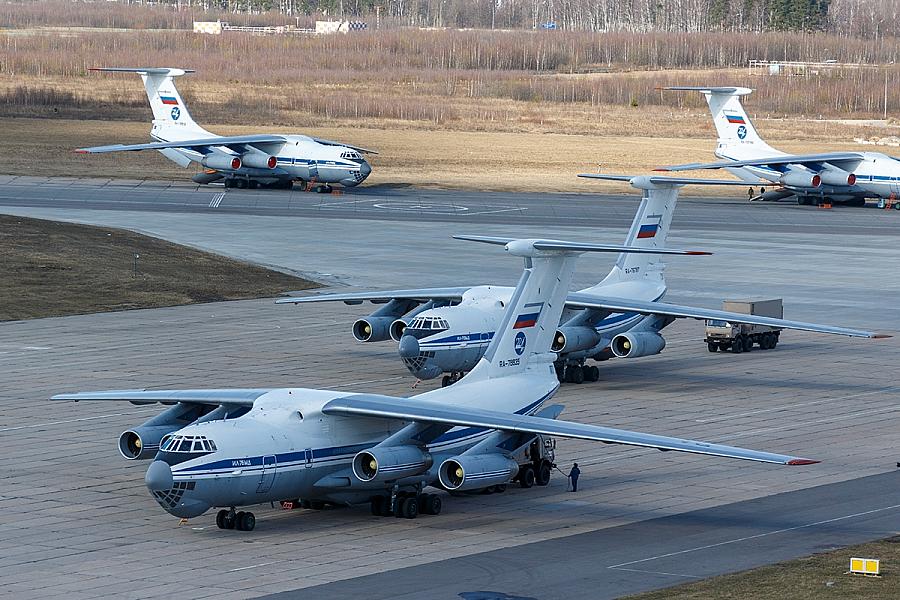 First Russian Military Il-76 Plane With Humanitarian Aid Has Departed ...