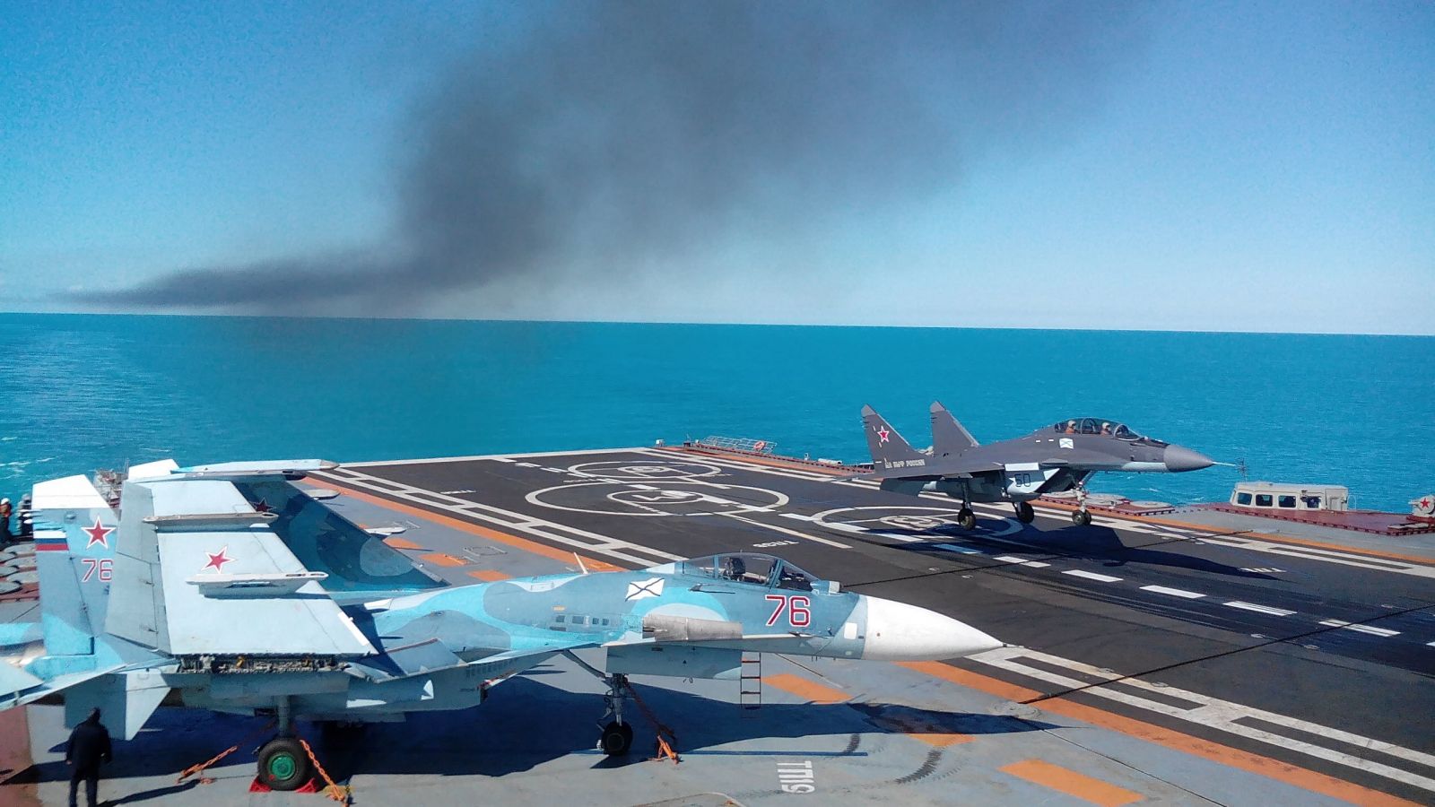 Mig 29k Kub Fighters Ka 52k Helicopters Start Operating Off Admiral Kuznetsov Carrier News Russian Aviation Ruaviation Com